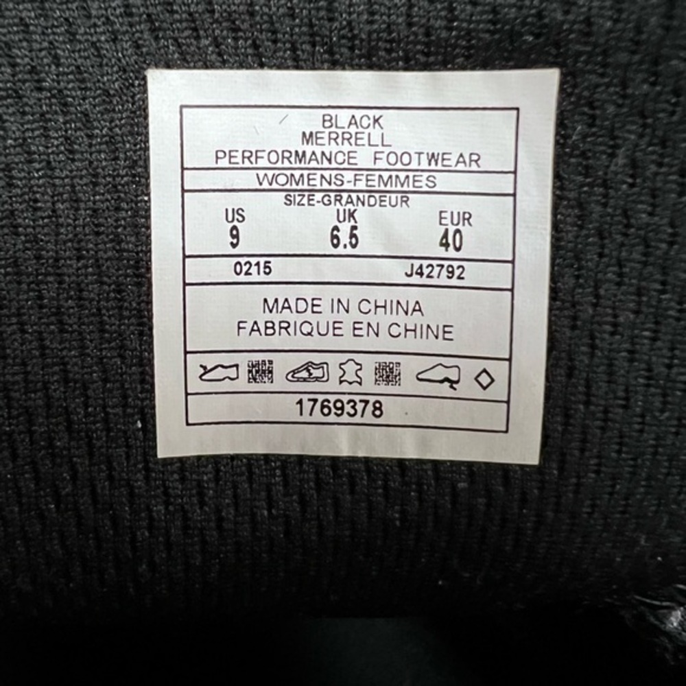 Merrell Ceylon Women's Outdoor Shoes Size‎ 9 Textile Black Gray - Picture 5 of 5